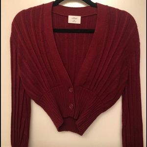 Wilfred New Front Plunge Thais cropped cardigan